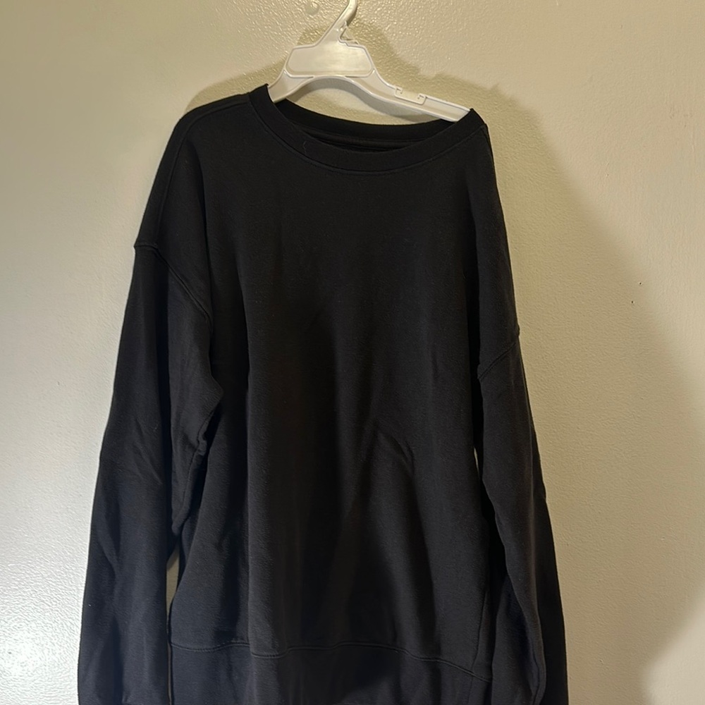 Athletic Works Black Classic Crew Neck Hoodie